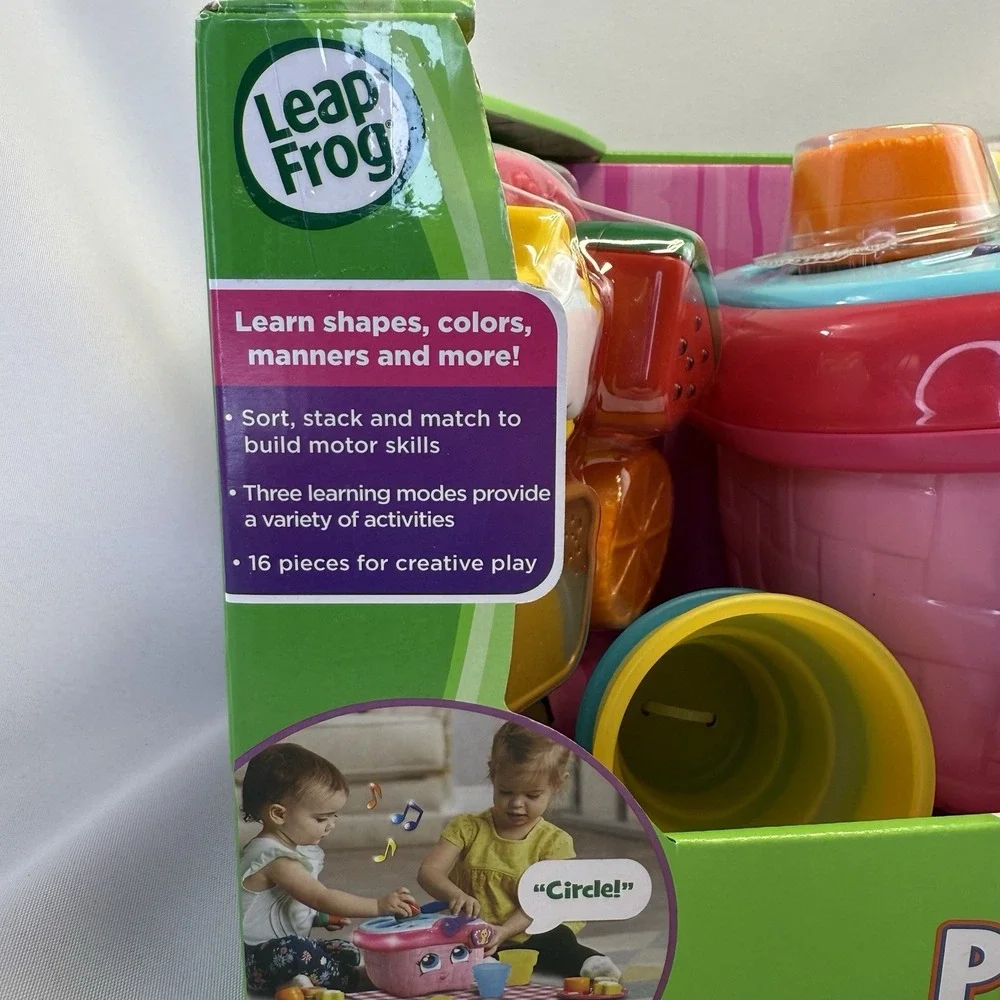 LeapFrog Shapes and Sharing Picnic‎ Basket Learning and Educational Toy NEW